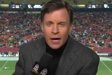 Bob Costas delivers a monologue on NBC's Sunday Night Football broadcast on gun control on Dec. 2, 2012. (Photo: NBC)