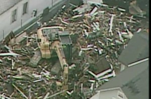 SkyFOX overhead as Ariel Castro's home was demolished 