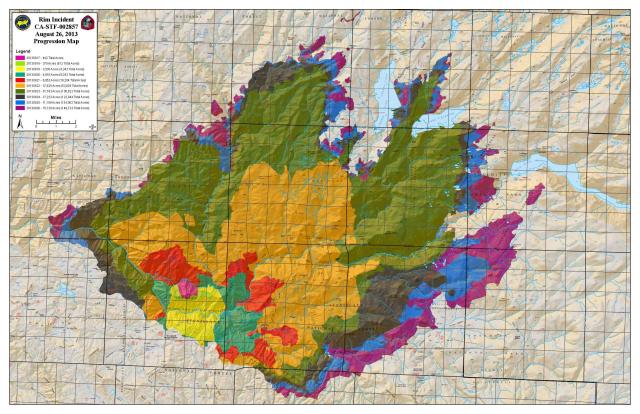 rim fire map