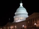 U.S. Capitol shines brightly as the Cruz filibuster goes on