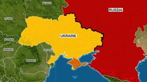 Map of Ukraine/Russia