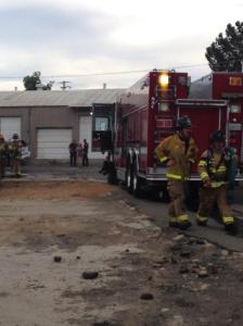 Sacramento Metro Fire crews respond to an auto shop fire