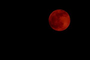 Robert Ondrovic drove around for 90 minutes -- and 70 miles across the New York City suburbs -- before he found a clear patch of sky. Ondrovic used his mobile Wi-Fi to live stream Doppler radar images to his laptop, where he created this composite image. "One of my tougher moon shots to say the least," he said.