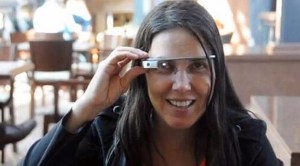 Cecilia Abadie wearing Google Glass
