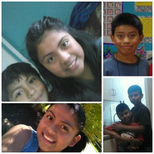 Roxanna Mejia with her brothers, Josue Mejia and Rommy Bravo.