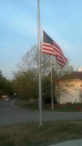 flags half staff for fallen IMPD officer
