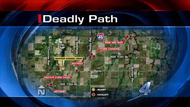 May 31 tornado death map