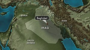 Iraq locator map Baghdad