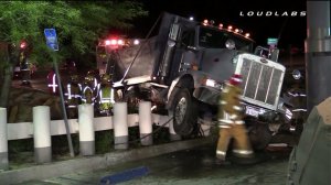 Cajon Pass dump truck crash