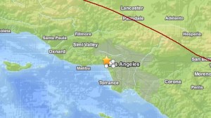 earthquake westwood map