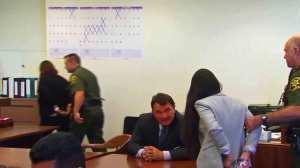 Candace Brito and Vanesa Zavala were led away after their conviction in a Santa Ana courtroom on July 24, 2014. (Credit: KTLA)