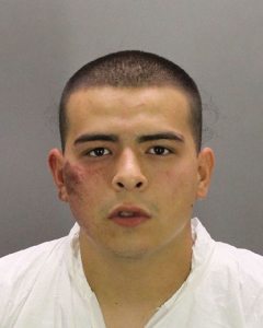 The surviving bank robbery suspect, Jaime Ramos,19, was booked into the San Joaquin County Jail on homicide, kidnapping, robbery and attempted murder charges. The investigation has revealed the deceased suspects were documented gang members and residents of Stockton. (Credit: Stockton Police Department)