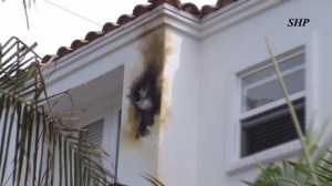 A lightning bolt struck a home in Redono Beach on July 27, 2014. (Credit: SHP)