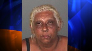 Ruby Adams, the mother of Gus Adams, was also arrested in connection with a deadly home-invasion robbery in the Bixby Knolls area. (Credit: Long Beach Police Department) 
