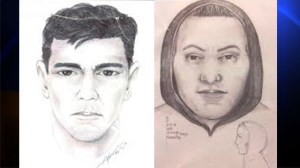 These sketches were made after a man sexually battered five women in Sherman Oaks in June 2014. (Credit: LAPD)