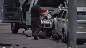 A tow truck driver was found shot to death on July 27, 2014 after friends say he was chased by another motorist over a repossession. (Credit: KTLA)