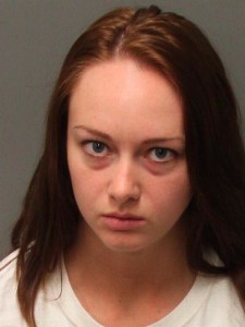 Shawna Lynn Palmer, 22, is seen in a booking photo. (Credit: Riverside County Sheriff's Department)