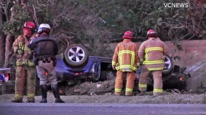 Rescue crews respond to a fatal crash on PCH on Wednesday, Aug. 13, 2014. (Credit: VCNEWS)