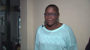 Marlene Pinnock talks about the July 1 freeway beating that was caught on cellphone video. (Credit: KTLA)