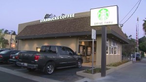 A Starbucks in the 6400 block of York Boulevard in Highland Park was called the ugliest Starbucks in America by some residents, one local told KTLA on Aug. 15, 2014. (Credit: KTLA) 