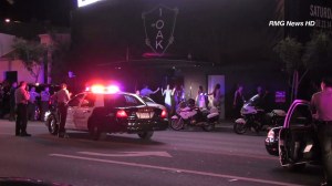 Three people were shot and wounded, including Suge Knight, at a West Hollywood nightclub on Aug. 24, 2014. (Credit: KTLA)