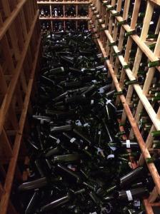  Wine bottles litter the cellar flloor at Silver Oaks Winery in Oakville, California on Sunday, August 24, 2014. (Credit: David Silver/CNN iReport) 