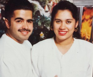 A family photograph of Daniel Crespo and his wife, Levette.