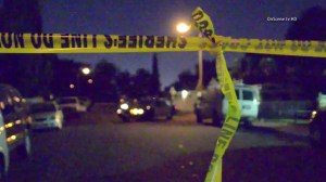 A boy was fatally stabbed at a home in the Florence-Firestone area of South Los Angeles on Thursday, Sept. 18, 2014, authorities said. (Credit: OnScene.tv HD)