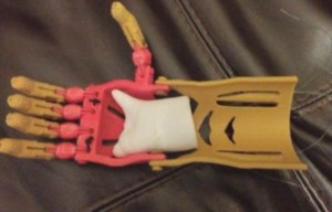 Rayden Kahae's prosthetic hand was donated by the nonprofit E-Nable.