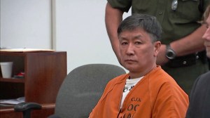 Kwol Chang Joy appears at his sentencing hearing  on Sept. 12, 2014. for the murder of Maribel Ramos. (Credit: KTLA)