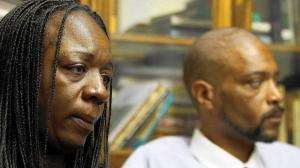 Anya Slaughter, left, and Kenneth McDade are the parents of Kendrec McDade, who was shot and killed in 2012 by Pasadena police. (Credit: Irfan Khan / Los Angeles Times)