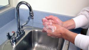 Health officials recommend frequent hand-washing with soap and water to prevent transmission of viruses like enterovirus D68, which has seriously sickened children in California and other states. (Credit: CDC/Kimberly Smith, Christine Ford)