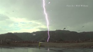 Lightning strikes in the Temescal Valley area, southeast of Corona, on Sept. 16, 2014. (Credit: Will Wilkens)