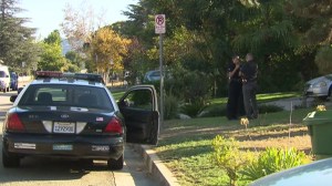 A boy died after being pulled from a pool at a home in North Hollywood on Sunday, Sept. 14, 2014, authorities said. (Credit: KTLA)