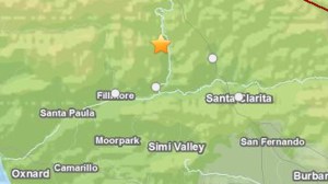 The U.S. Geological Survey published this graphic of a 3.7-magnitude earthquake that rocked Piru on Sept. 7, 2014. 