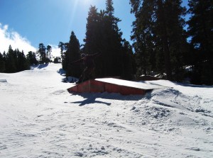 A snowboarder is seen at Snow Summit. (Credit: awnisALAN/Flickr via Creative Commons)