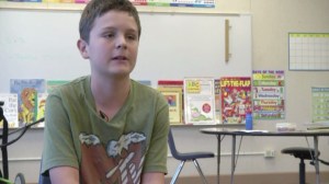 Kyle Bradford, 13, received detention after giving a friend part of his lunch on Sept. 16, 2014, at Weaverville Elementary School in California. (Credit: KRCR-TV)