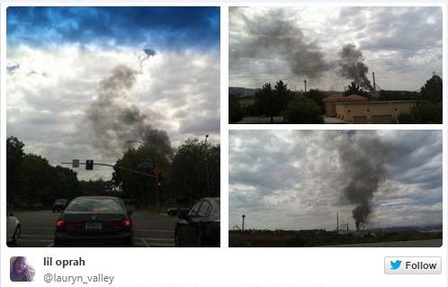 Six Flags Fire Magic Mountain Roller Coaster Catches Fire CW33