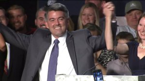 Cory Gardner gives his victory speech after winning a race for Colorado's open Senate seat. 