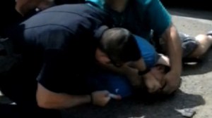 Video obtained by FOX31 Denver shows a Denver Police officer repeatedly punching an unarmed man in the face. 
