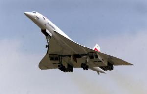 A British Airways Concorde takes off from Heathrow airport July 17, 2001. (Photo: Hugh Thomas/BWP Media/Getty Images)