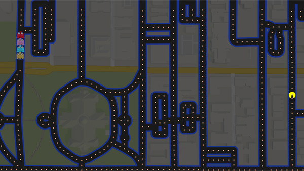Users can turn Google Maps into a Pac-Man game as part of Google's April Fools' Day prank.