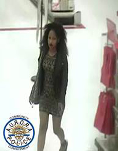 Aurora police are searching for this shoplifting suspect who reportedly bit an officer.(Photo: Aurora PD)