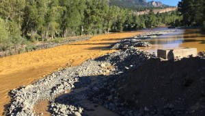 The Animas River in southwest Colorado was fouled by mine wastewater as the result of a mine plug blowout. (Photo: San Juan Basin Health Department)