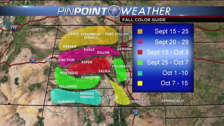 Fall foilage map