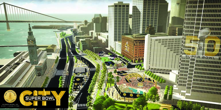 Super Bowl City rendering. (Image: Super Bowl 50 Host Committee)