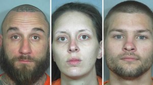 Samuel Pinney, Samantha Simmons and Nathaniel Youngman. (Photos: Weld County Sheriff's Office)