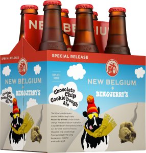 New Belgium's and Ben & Jerry's Chocolate Chip Cookie Dough Ale. (Photo: New Belgium Brewing)