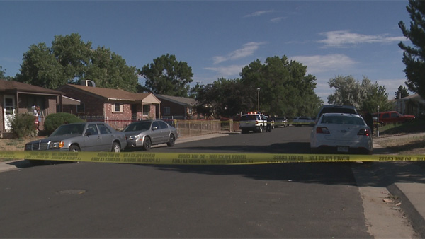 Police investigated a double homicide in northeast Denver on Friday, July 22, 2016.