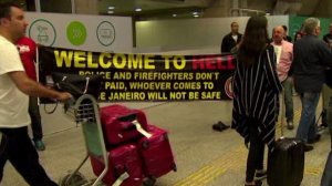 "Welcome to Hell" sign at Rio airport. (Photo: CNN)
